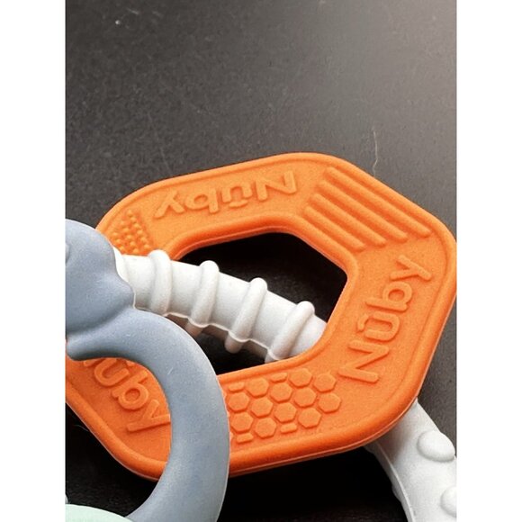 Nuby Ice Gel Teether Keys Dinosaur Spark Create Imagine Spinning Wheel Lot Baby - Picture 9 of 16